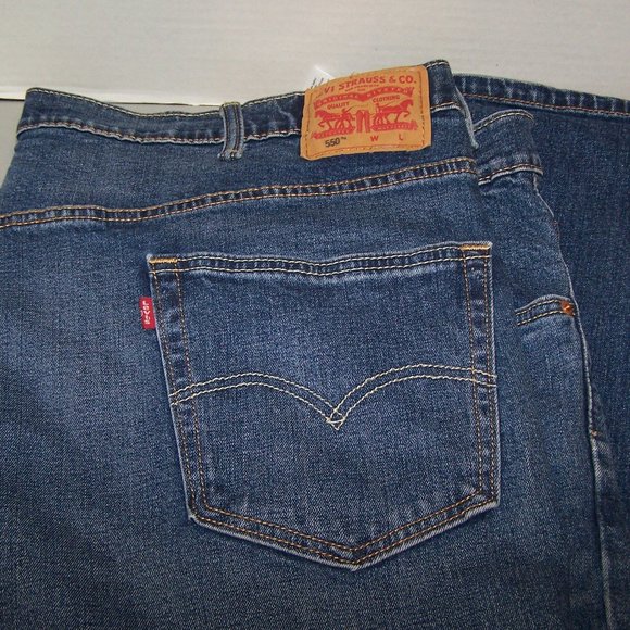 LEVIS 550 DENIM BLUE JEANS MEN'S S3504 - Picture 2 of 6